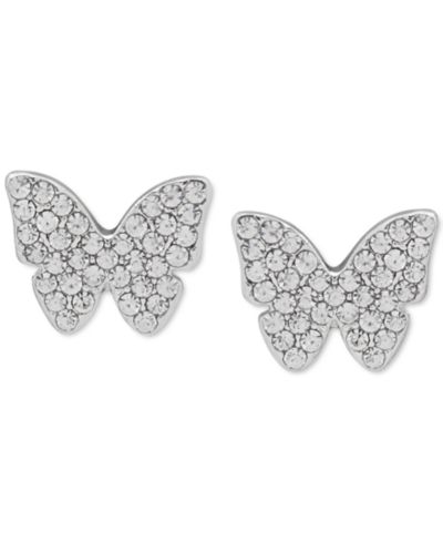 Серьги-гвоздики DKNY Pavé Butterfly