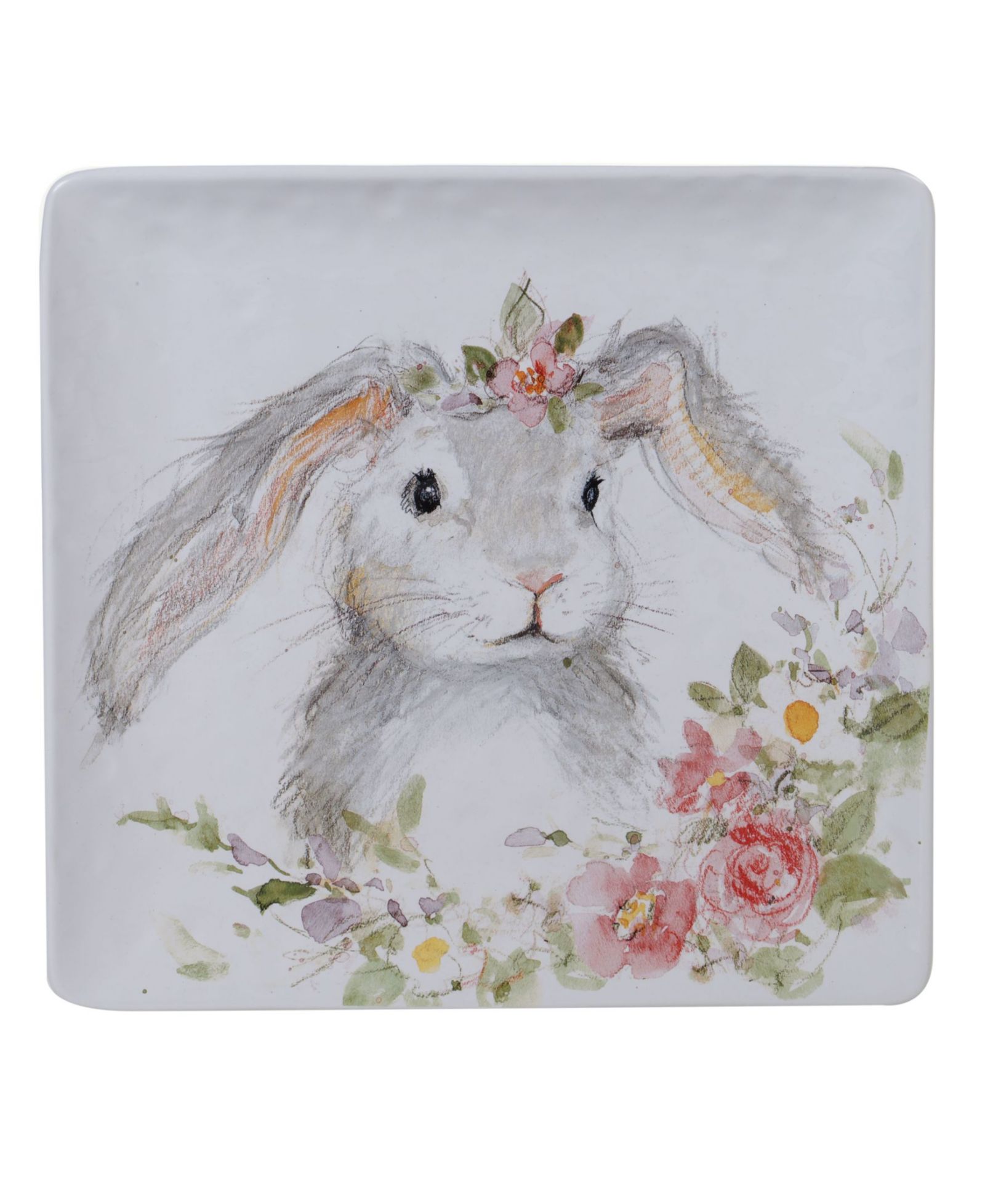 Certified International квадратное блюдо Sweet Bunny