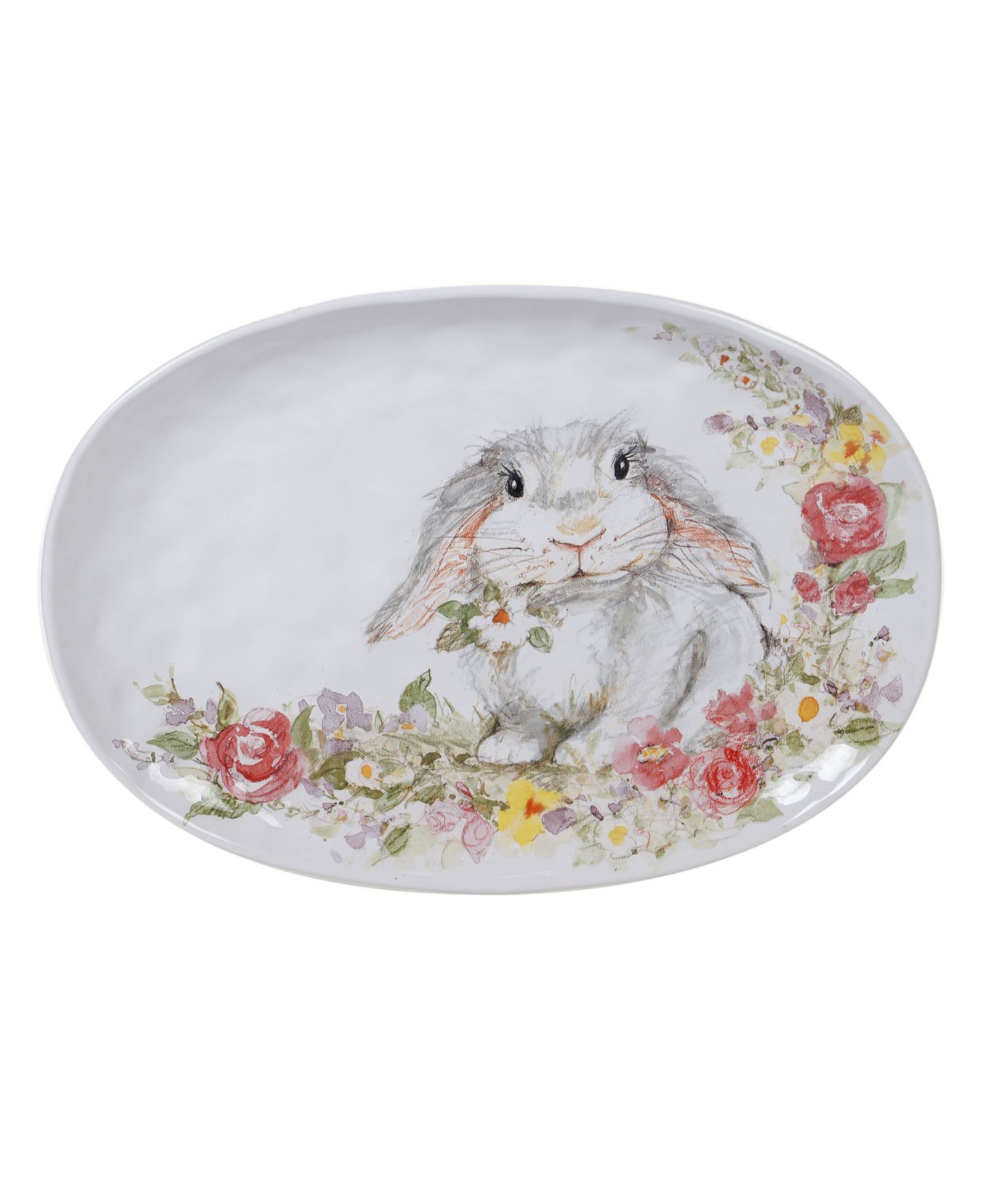 Овальное блюдо Certified International Sweet Bunny