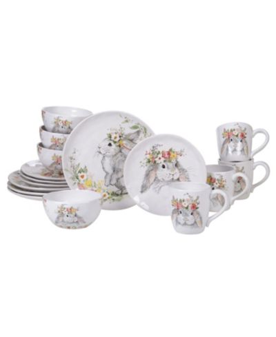 Certified International Sweet Bunny 16 Pc. Dinnerware Set, Service for 4