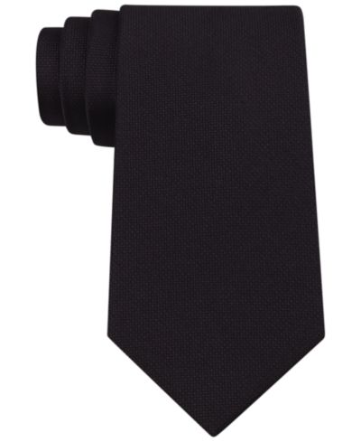 Men's Calvin Klein Silver Spun Solid Slim Tie