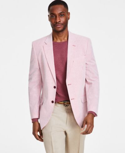 Nautica Men's Modern-Fit Seersucker Blazer