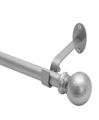 Farmhouse Adjustable 48"-86" Curtain Rod with Ball Finials
