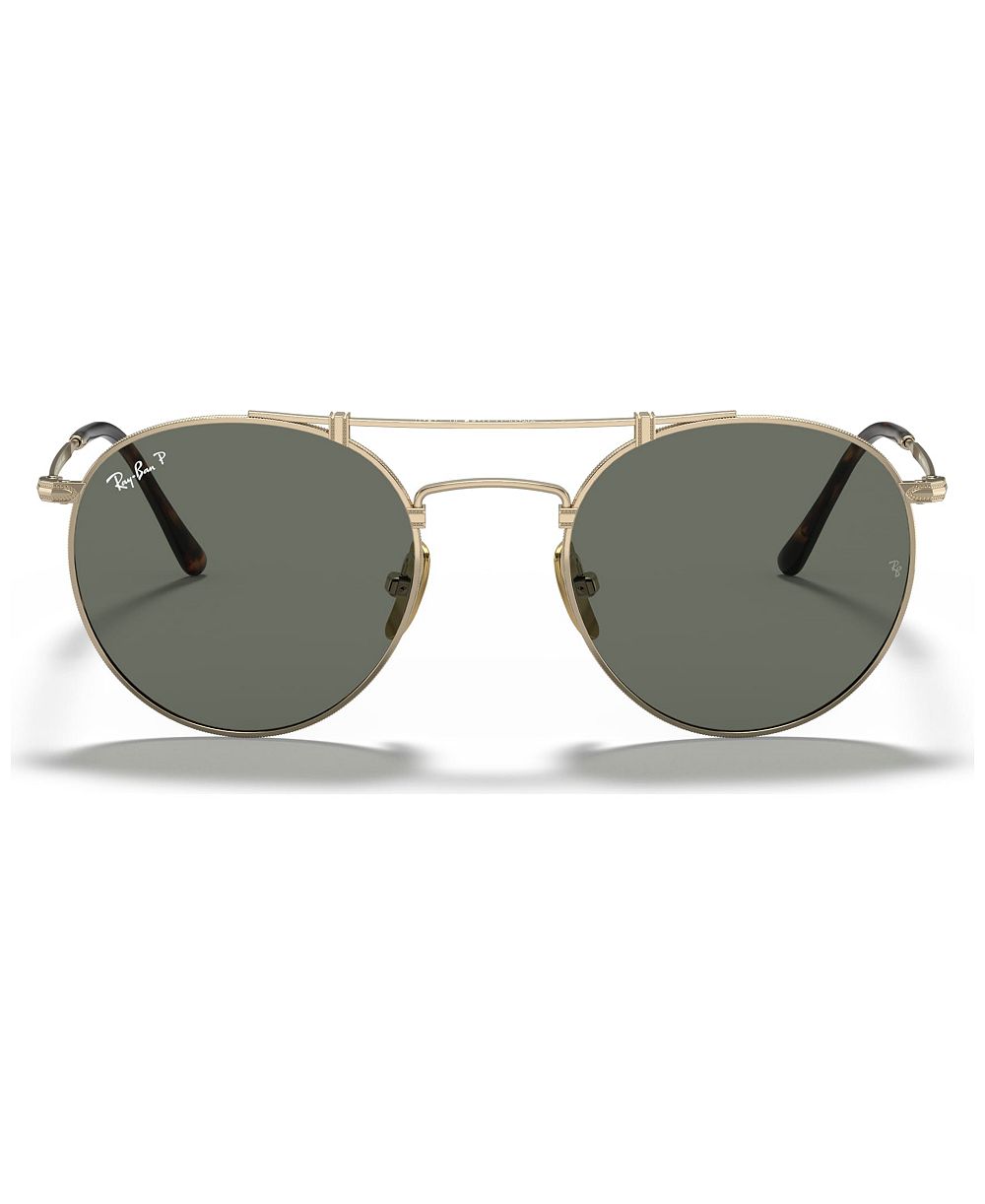 Ray-Ban Unisex Titanium Polarized Sunglasses, RB8147M