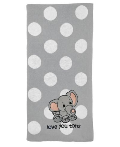 Precious Moments Baby Boys and Girls Jacquard Blanket