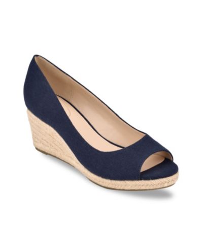 Женские эспадрильи на танкетке Bandolino Women's Nuri Peep-Toe