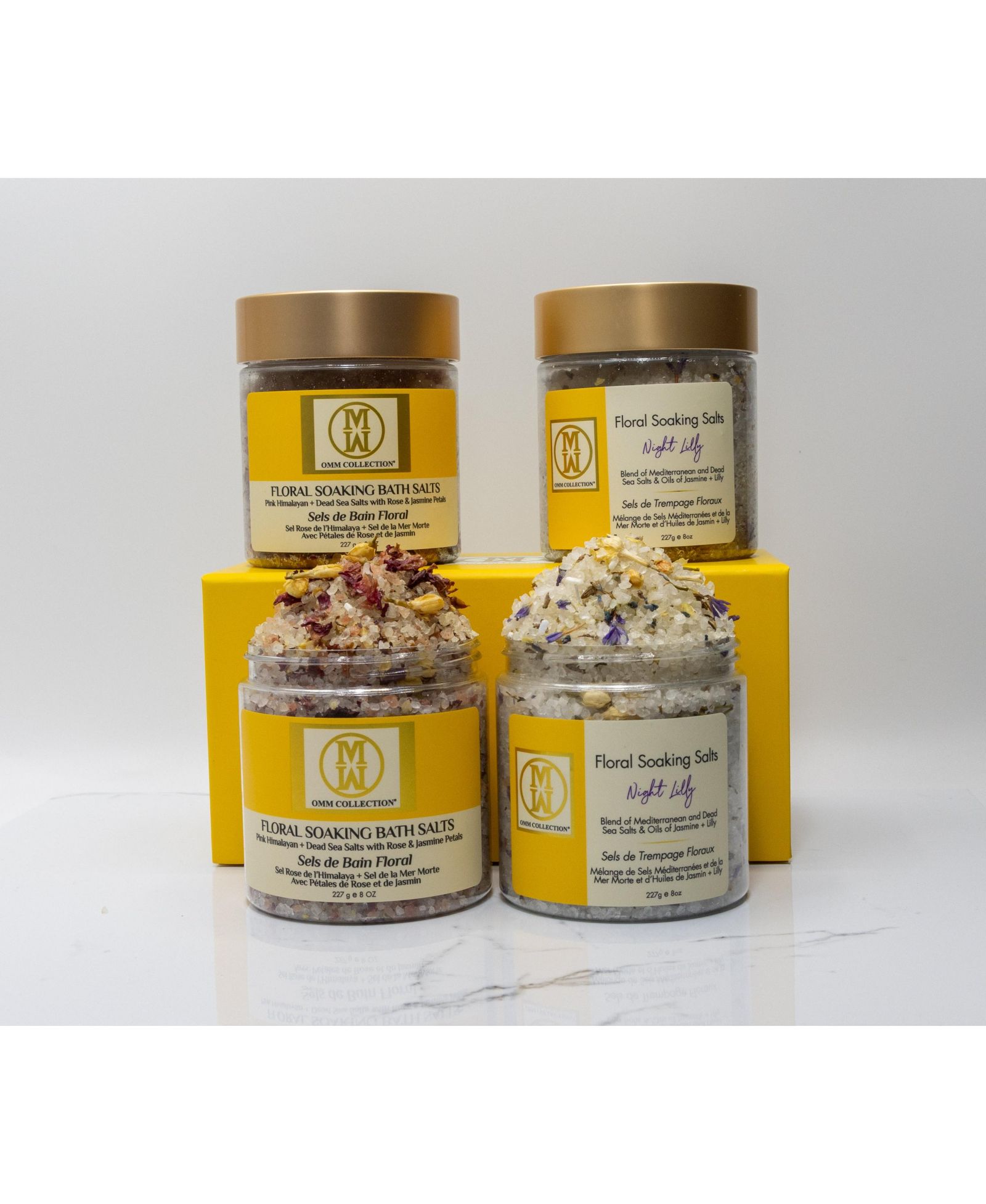 OMM Collection 2pc Floral Bath Salt set