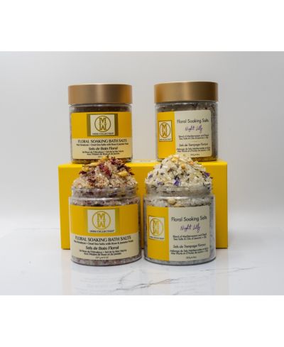 OMM Collection 2pc Floral Bath Salt set