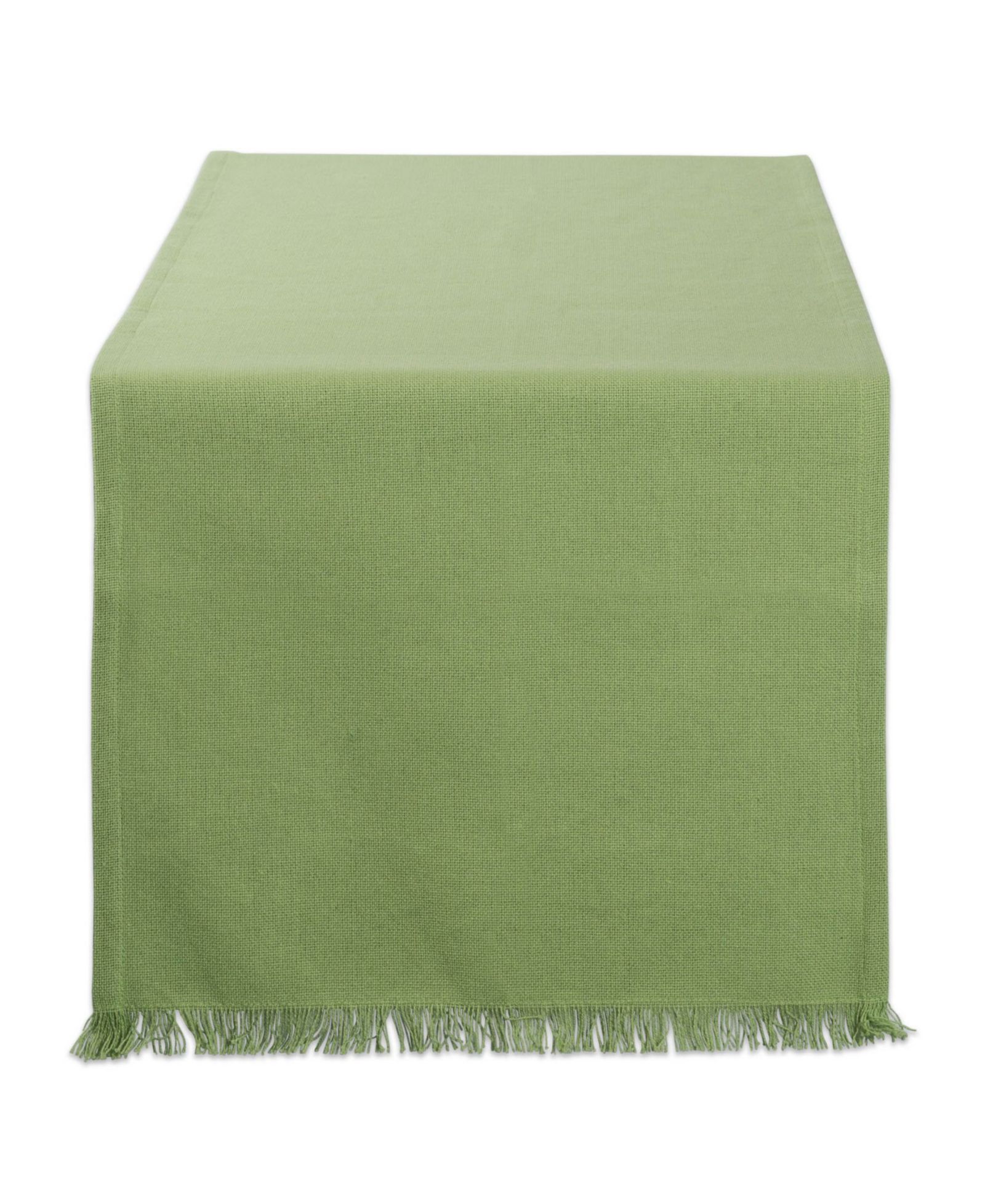 Design Imports Solid Heavyweight Fringed Table Runner