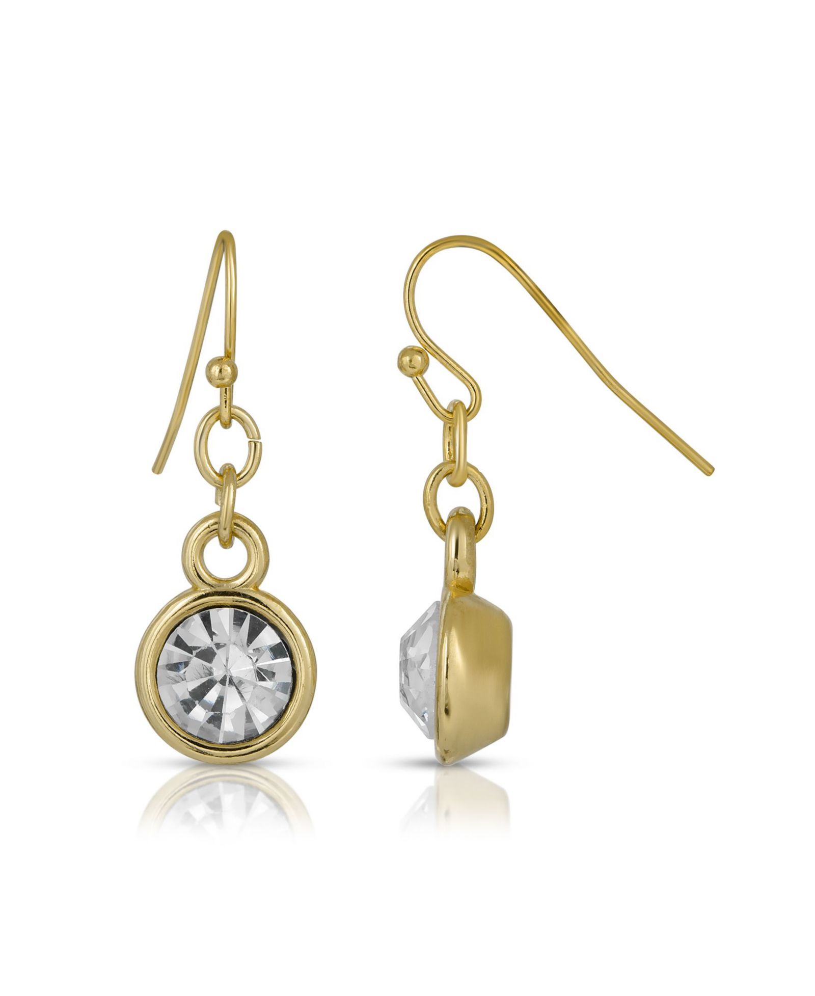 Серьги 2028 Gold-Tone Crystal Drop