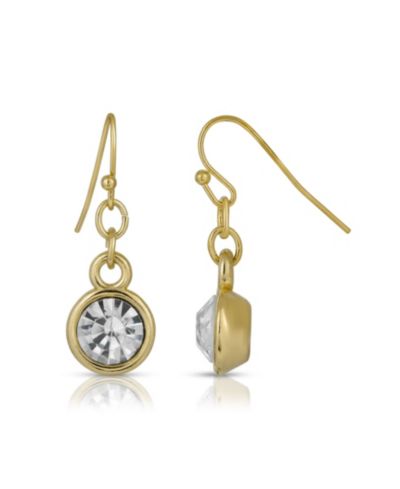 Серьги 2028 Gold-Tone Crystal Drop