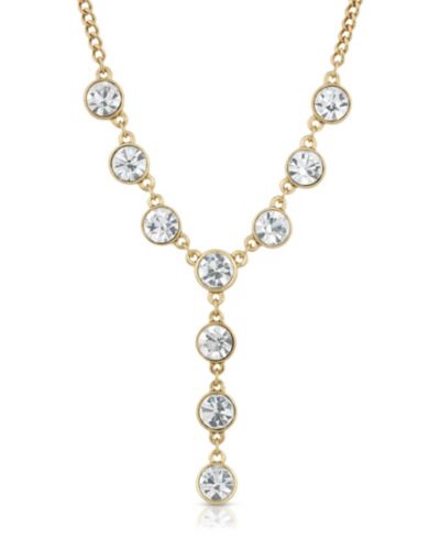 Колье 2028 Gold-Tone Crystal Y-образное