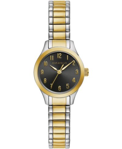 Часы Caravelle Женские Two-Tone Stainless Steel Expansion Bracelet 24mm