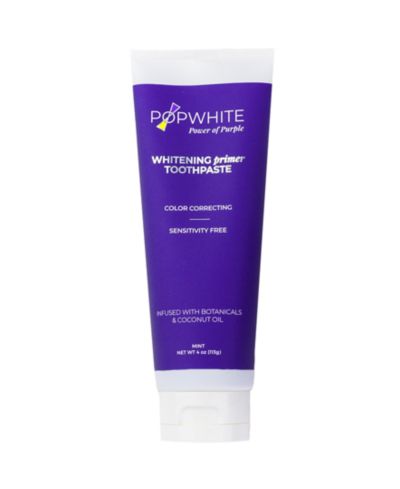 POPWHITE Whitening Primer Toothpaste, 4 oz