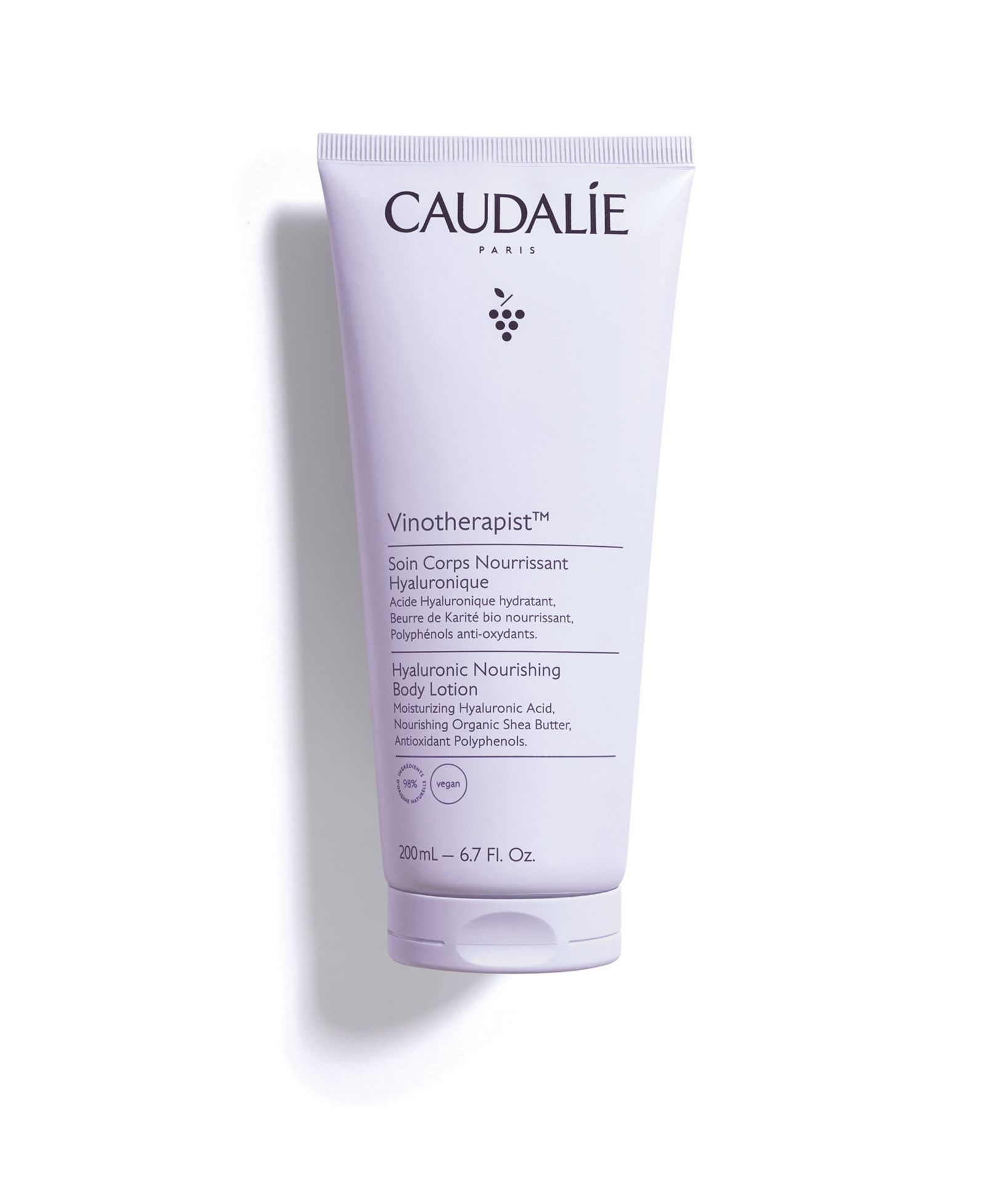Питательный лосьон для тела Caudalie с гиалуроновой кислотой, 6.7-oz.