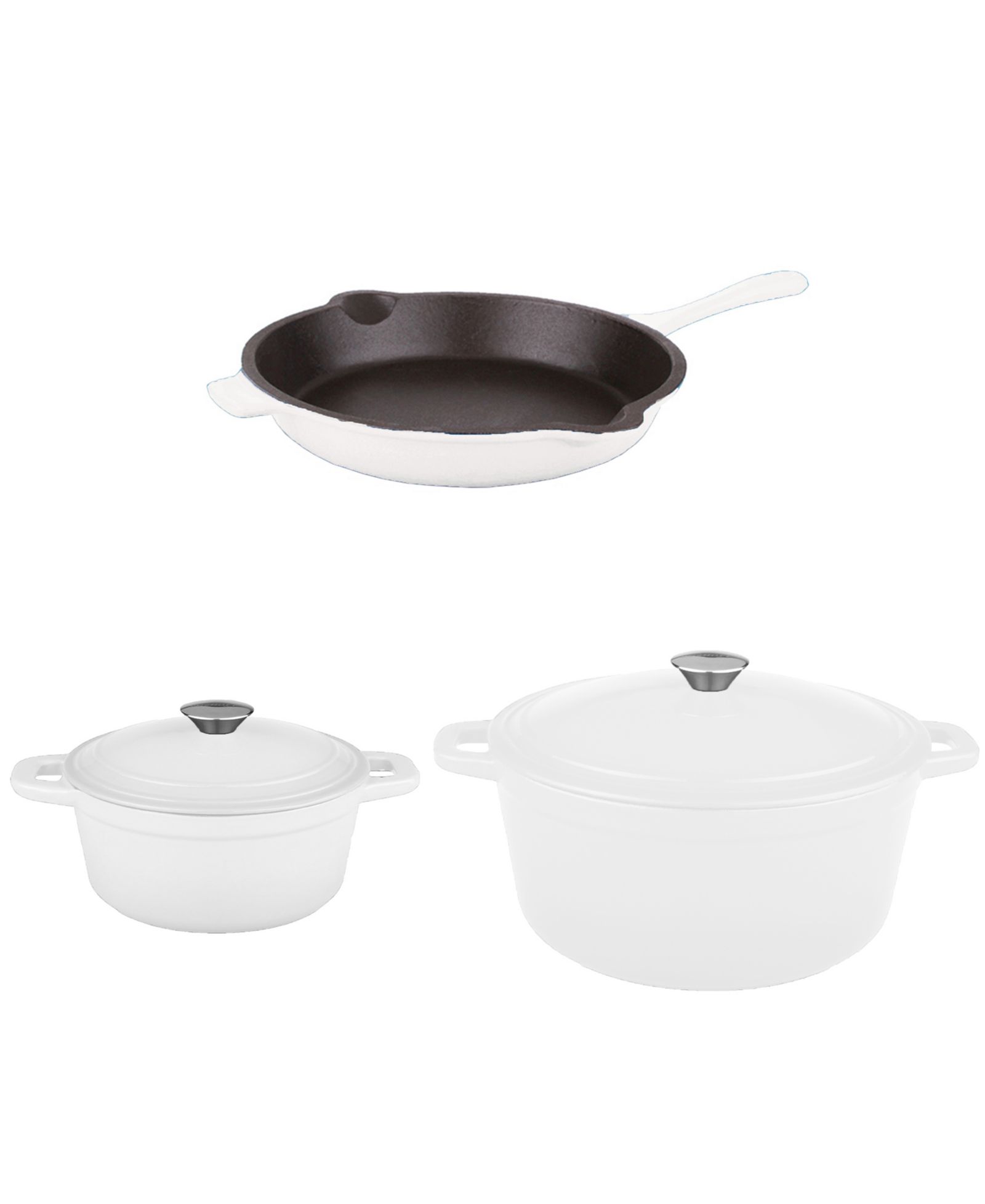 Набор сковородок BergHOFF Neo 5pc Cast Iron Dutch Oven с жарочной сковородой 10"