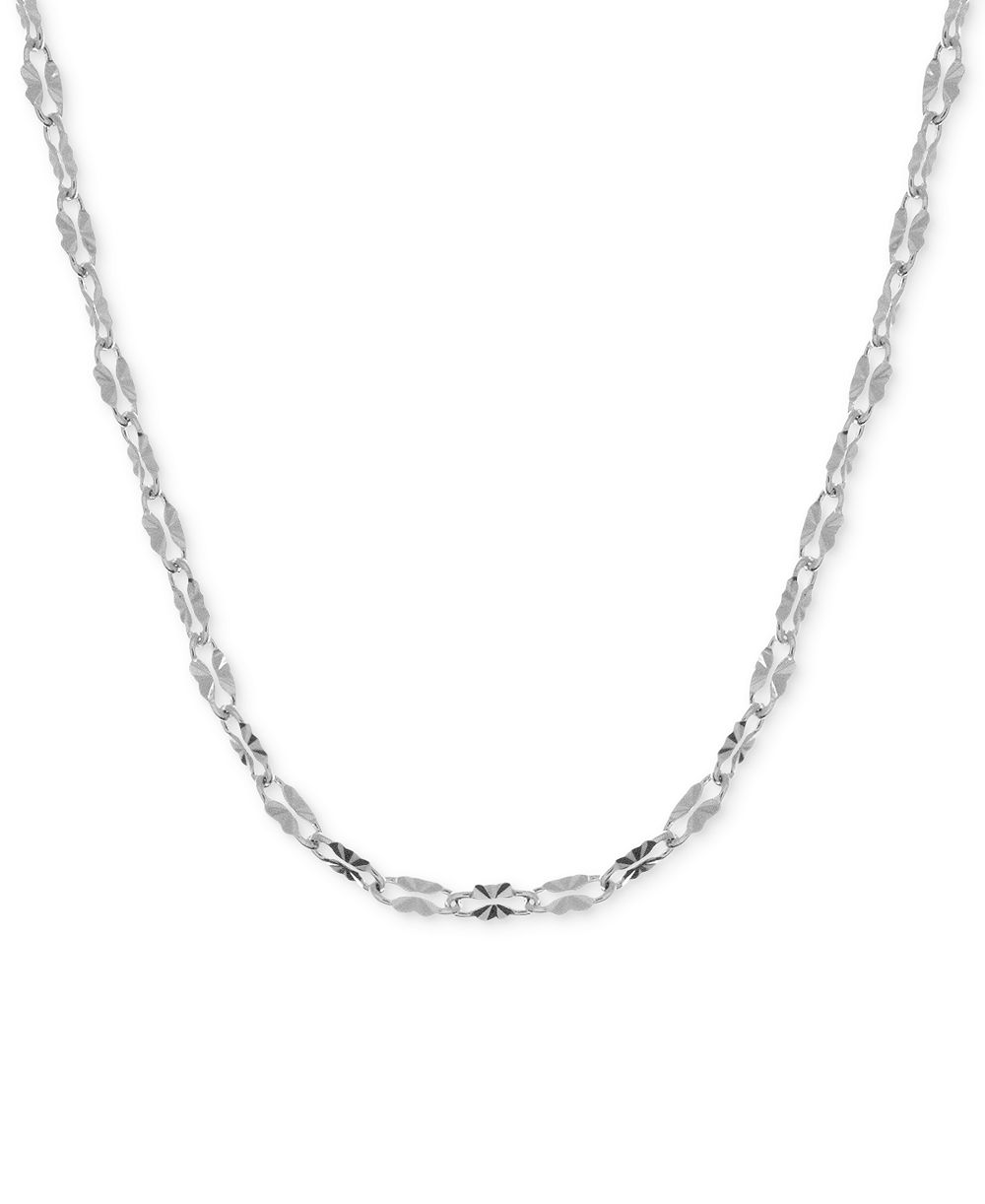 And Now This Mirror Link 18" Chain Necklace in Silver-Plate or Gold Plate