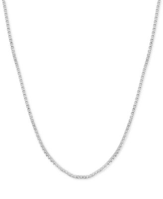 And Now This Silver Plated Box Link 24" Chain Necklace