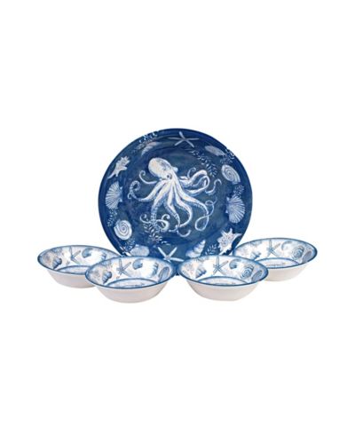 Certified International Oceanic Melamine 5-Piece Salad Set