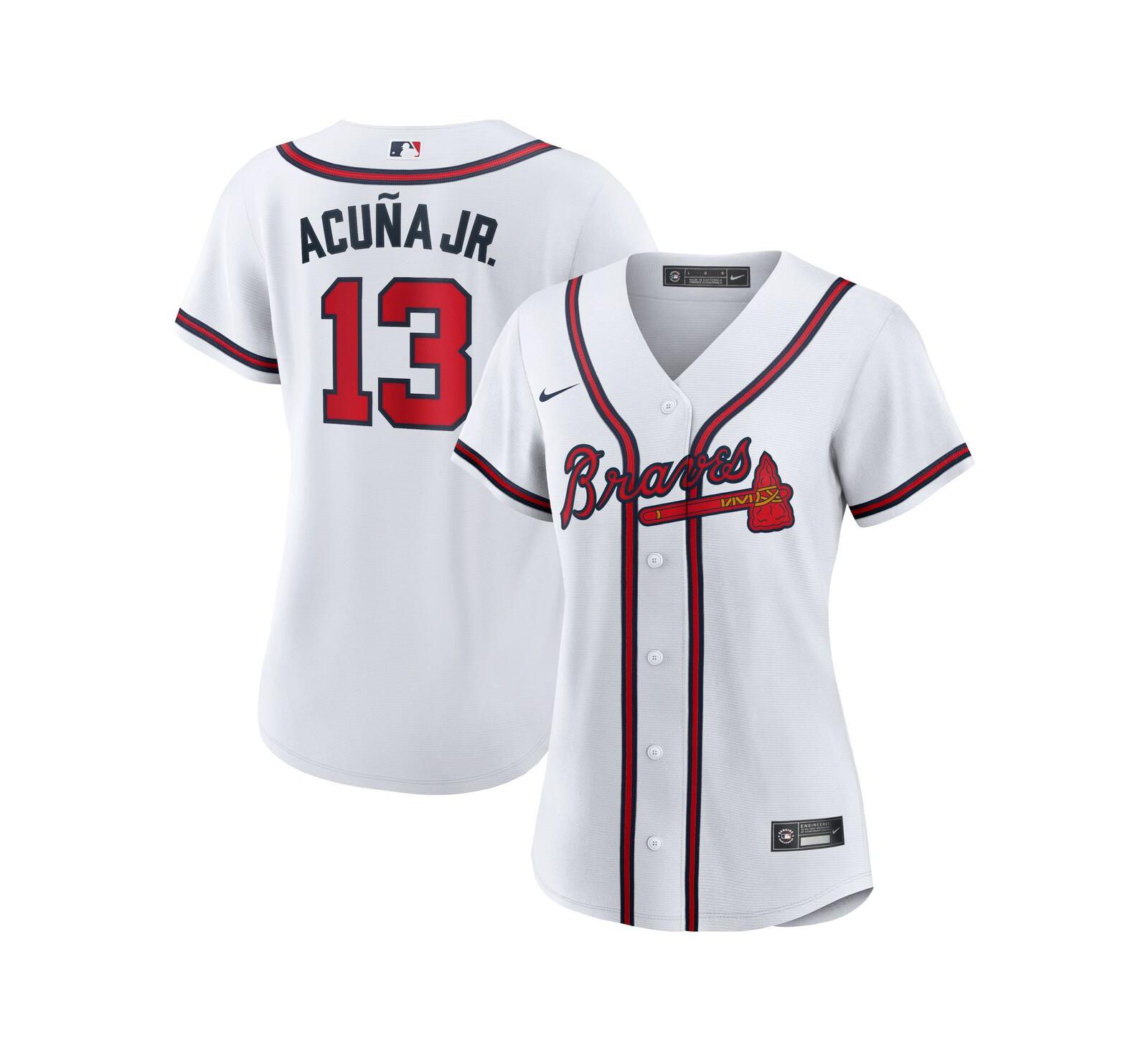 Женская джерси Nike Atlanta Braves Ronald Acuna Official Player Replica