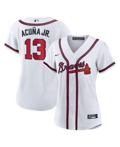 Женская джерси Nike Atlanta Braves Ronald Acuna Official Player Replica
