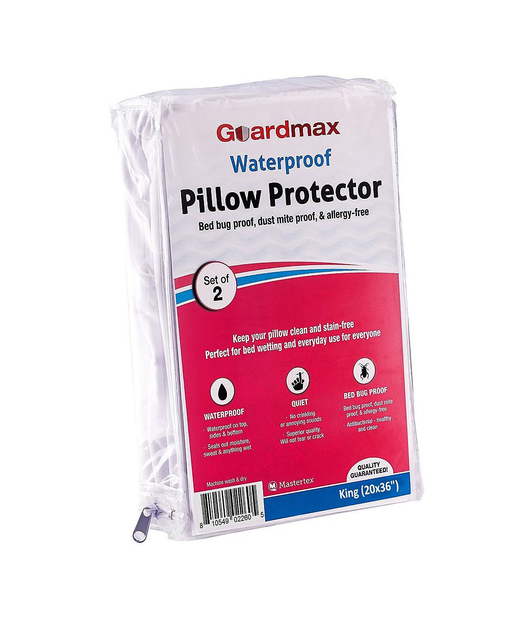 Водонепроницаемый наперсник для подушки Guardmax - King Size, 2 Pack