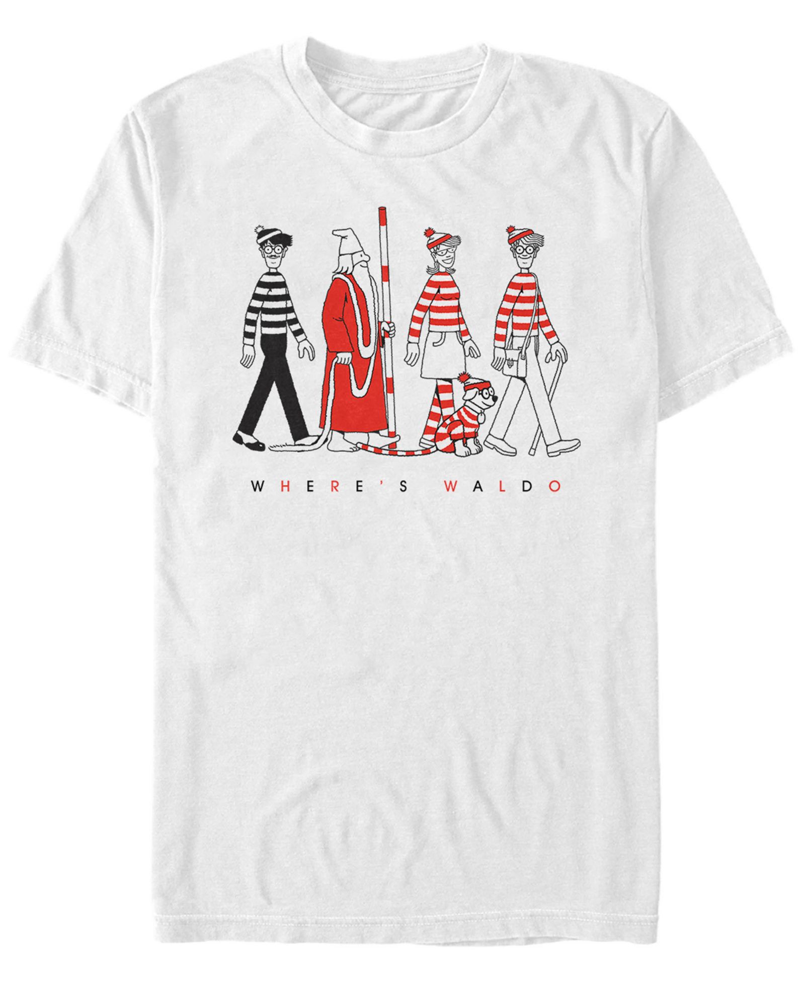 Мужская футболка Fifth Sun Where's Waldo Character Line Up Short Sleeve