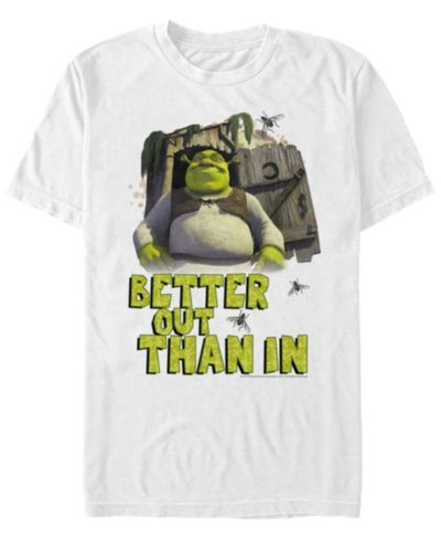 Fifth Sun Shrek Men's Better Out Than In Outhouse Portrait Short Sleeve T-Shirt