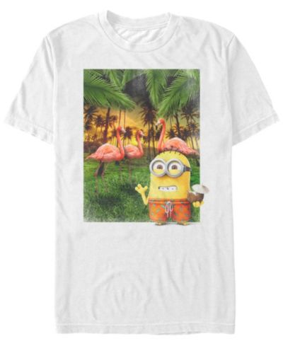 Мужская футболка Fifth Sun Minions Bob Flamingos Short Sleeve