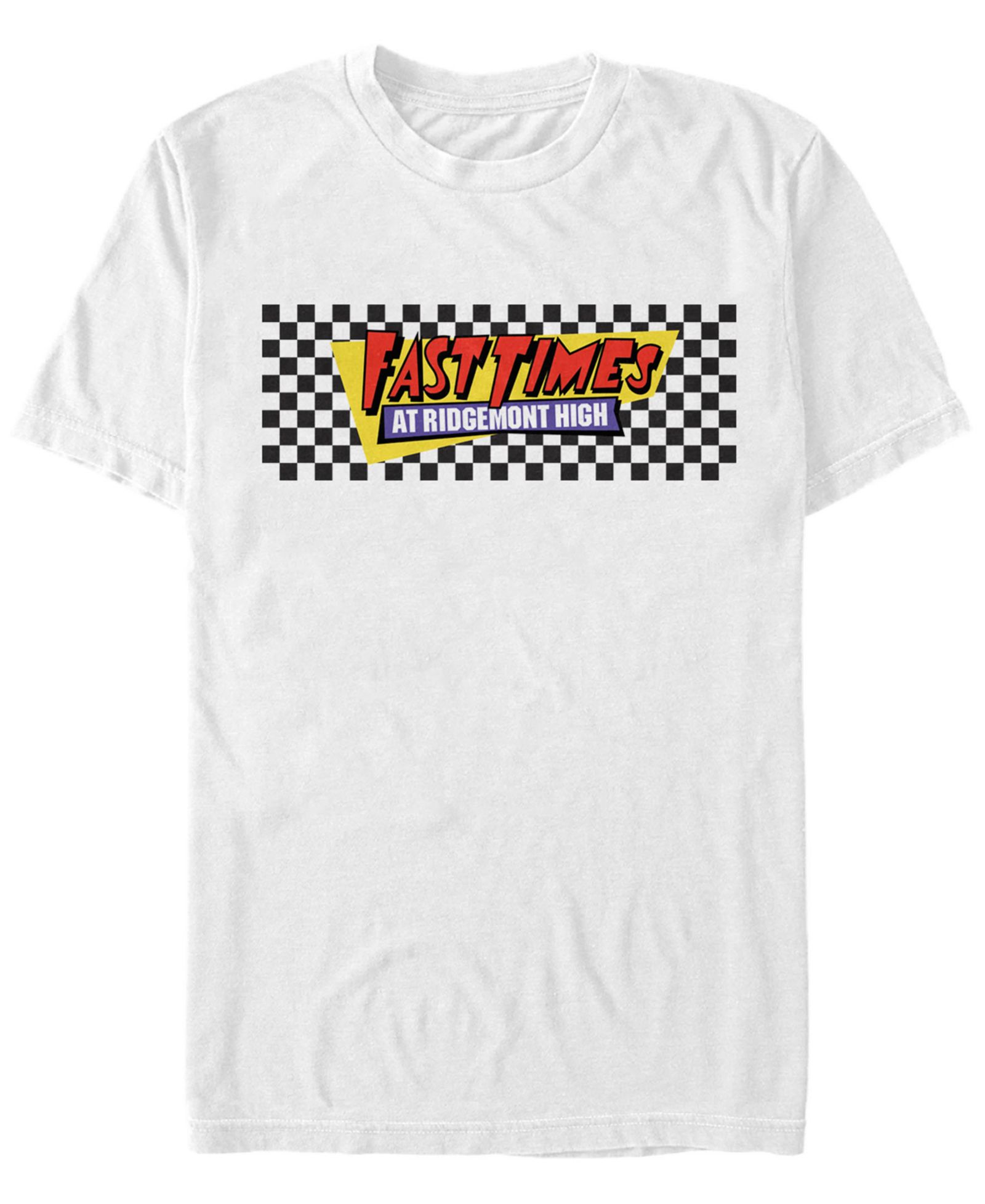 Мужская футболка Fifth Sun Fast Times At Ridgemont High Black Checkers Logo Short Sleeve
