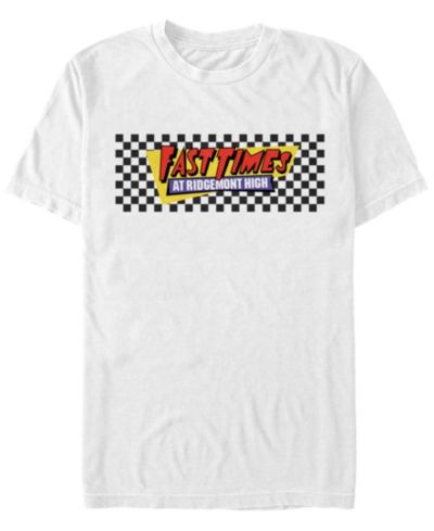 Мужская футболка Fifth Sun Fast Times At Ridgemont High Black Checkers Logo Short Sleeve