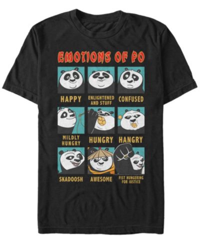 Мужская футболка Fifth Sun Kung Fu Panda Emotions of Po с коротким рукавом