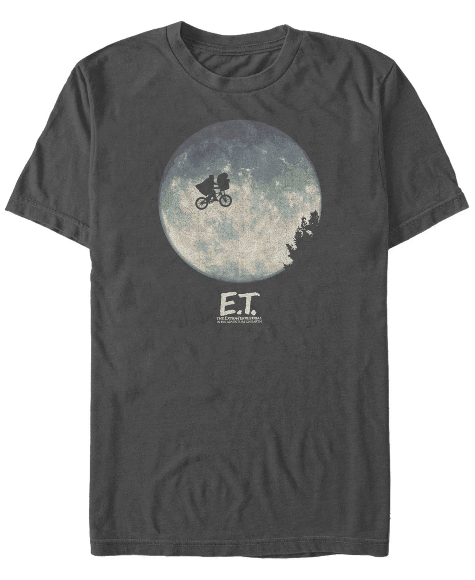 Мужская футболка Fifth Sun E.T. the Extra-Terrestrial Infamous Flying Bike Scene Silhouette Logo Short Sleeve