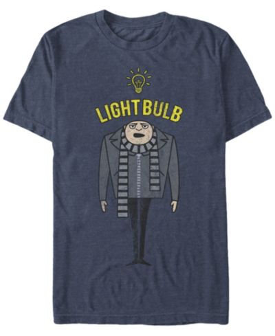 Fifth Sun Мужская футболка с коротким рукавом Minions Gru Light Bulb