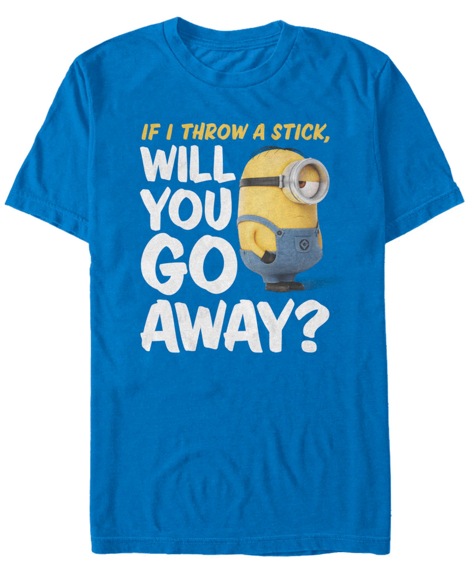 Fifth Sun Minions Men's Will You Go Away Short Sleeve T-Shirt