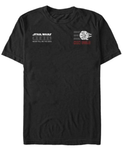 Fifth Sun Star Wars Men's Han Solo Rebel Pocket Logos Short Sleeve T-Shirt
