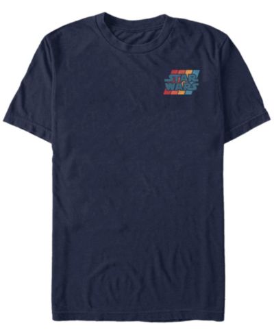 Fifth Sun Star Wars Men's Left Chest Rainbow Logo Short Sleeve T-Shirt