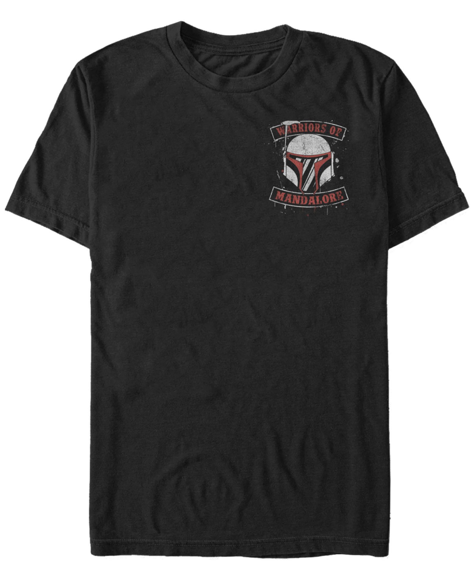 Fifth Sun Star Wars Men's Boba Mandalore Warrior Left Chest Short Sleeve T-Shirt