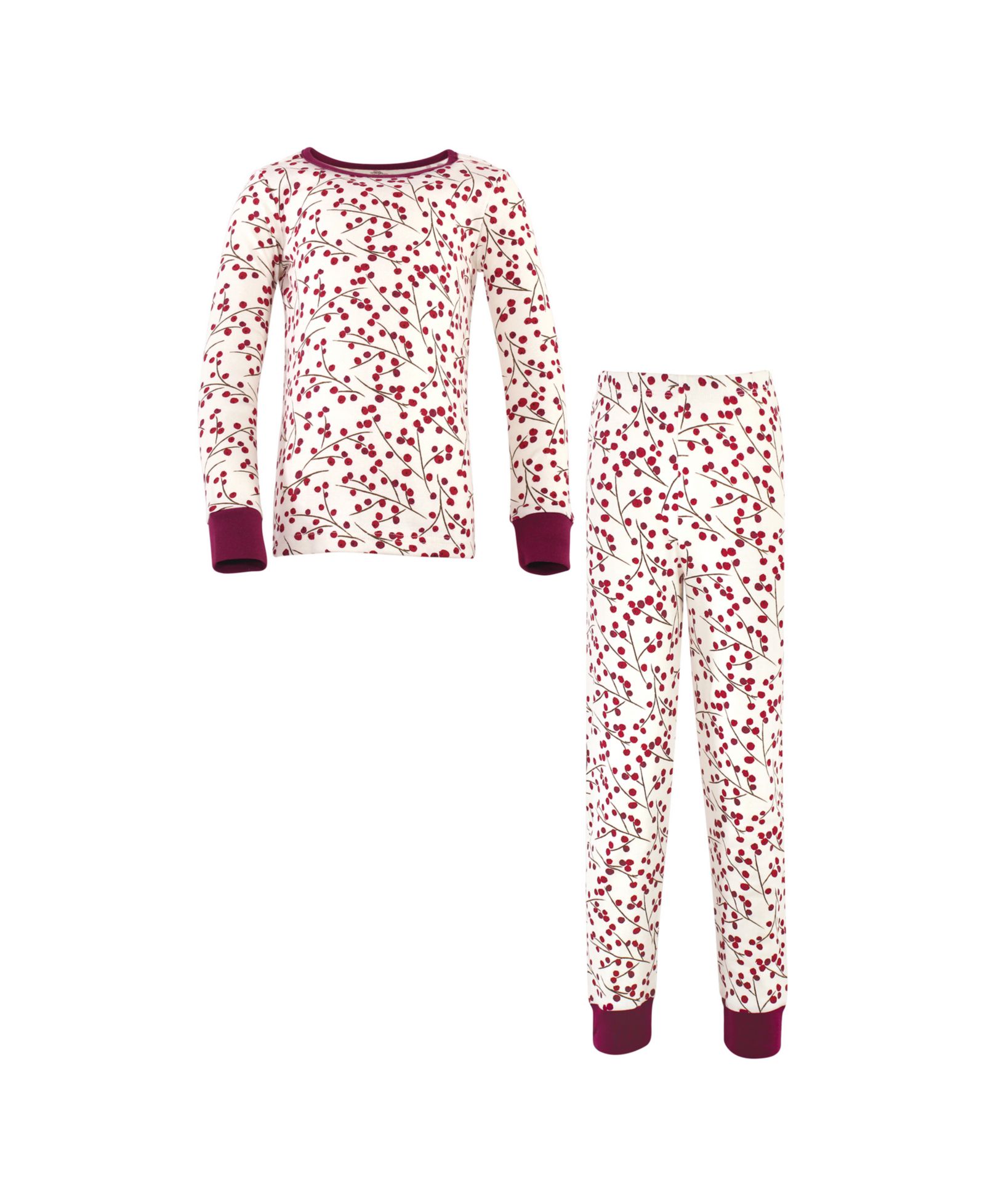 Touched by Nature Little Girls Comfort Long-Sleeve Pajama Outfit