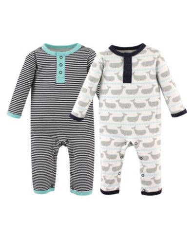 Hudson Baby Baby Boys Hudson Cotton Coveralls