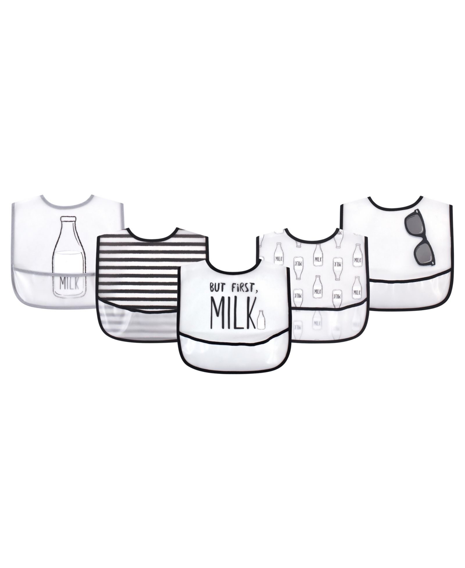Treasure Durable PEVA Spill-Protection Bibs