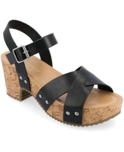 Journee Collection Women's Valentina Block Heel Sandals