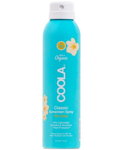 Coola Classic Body Sunscreen Spray SPF 30 - Pina Colada, 6 oz.
