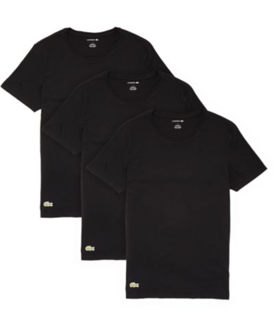Lacoste Мужские хлопковые футболки Regular Fit Crewneck, 3-Pack