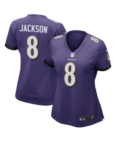 Женская джерси Nike Lamar Jackson Purple Baltimore Ravens Game