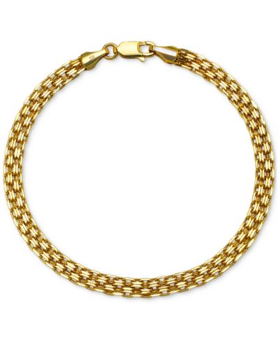 Macy's Bismark Chain браслет из 10k Gold