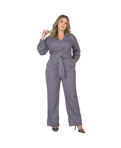 Standards & Practices Plus Size укороченный комбинезон с длинным рукавом
