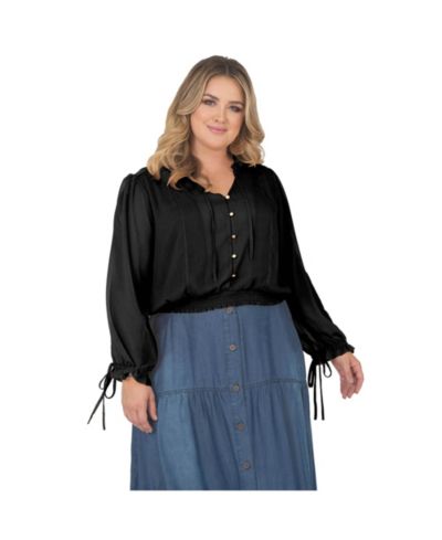 Женская шифоновая блузка Standards & Practices Plus Size