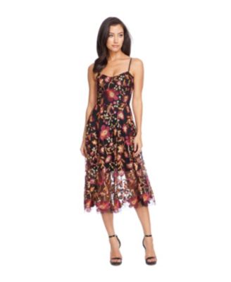 Dress the Population Uma Women's Sleeveless Fit & Flare Dress