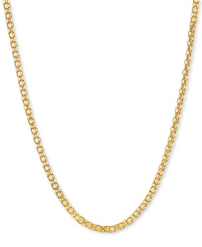 Цепочка ожерелье Bismark Link 18" (1-1/2mm) в золоте 14k